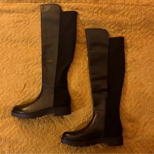 leather tread boots.